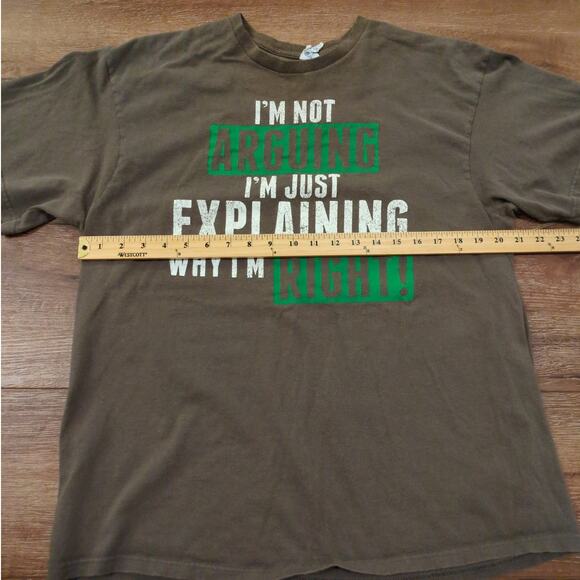 VTG I'm Not Arguing I'm Just Explaining Why I'm Right Adult XL Shirt Joke Y2K - Picture 4 of 8